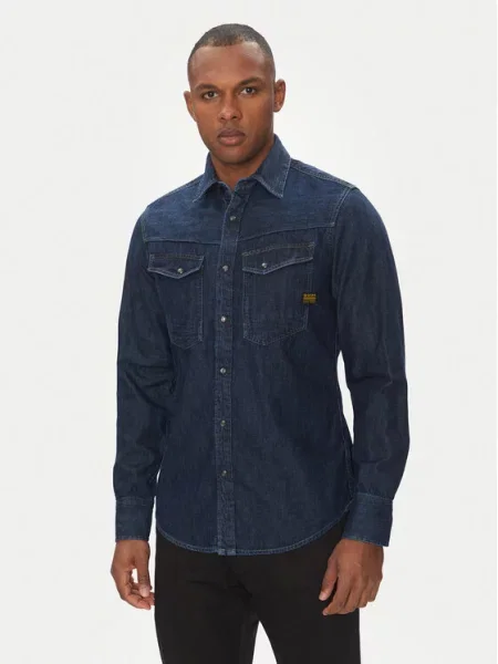 Τζιν πουκάμισο G-Star Raw μπλε