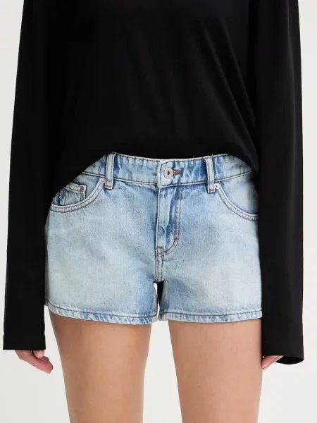 HUGO Blue pantaloni scurți pentru femei din denim Galimon_B albastru