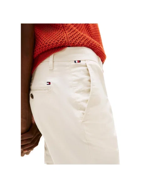 Pantaloni Tommy Hilfiger alb