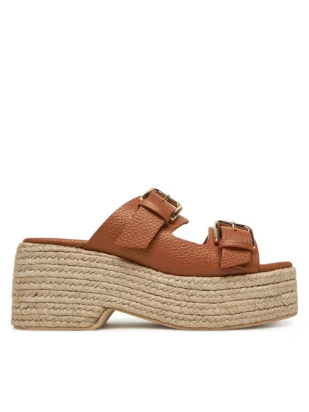 Espadrile Pollini rjava