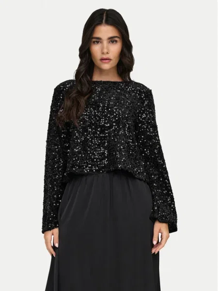 JDY Bluză Sara negru