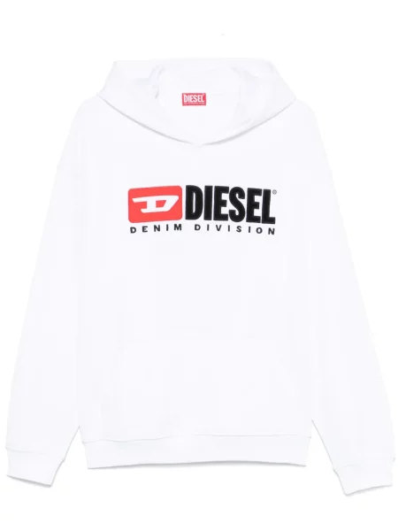 Hanorac cu glugă Diesel alb