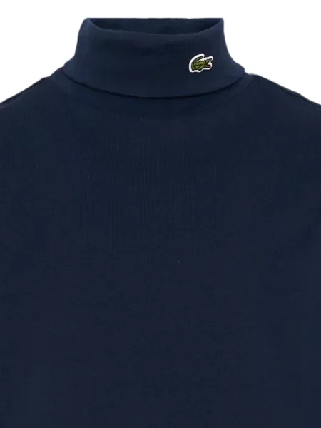 Sweter z golfem dziecięcy Lacoste niebieski