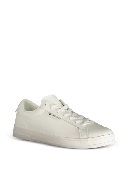 Sneakerși Tommy Hilfiger cu autograf alb