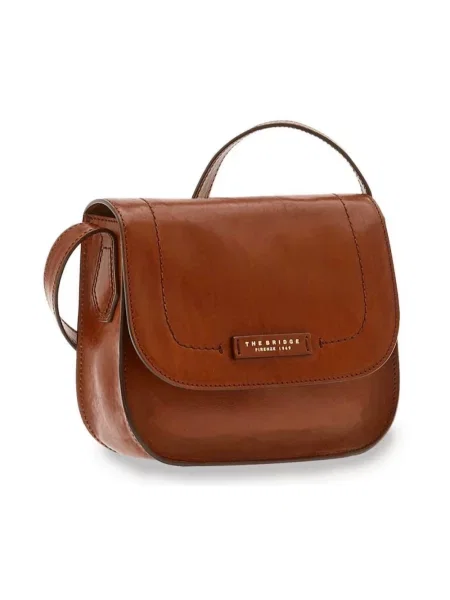 Torebka crossbody The Bridge skórzana brązowa