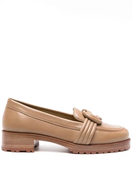 Pantofi loafer Alexandre Birman din piele maro