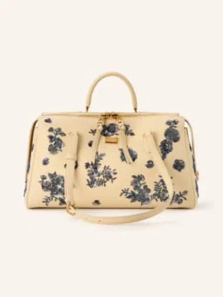 Dolce & Gabbana Torebka Vittoria Medium Z Cekinami beige beżowa