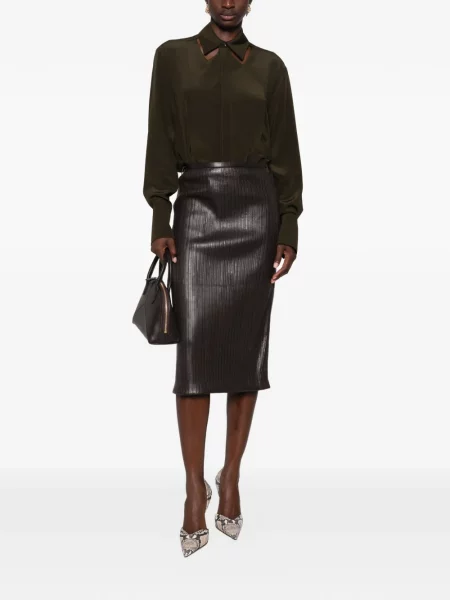 Lung cămașă Victoria Beckham verde