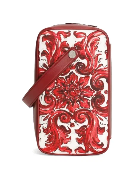 Платно чанта Dolce & Gabbana с принт червено