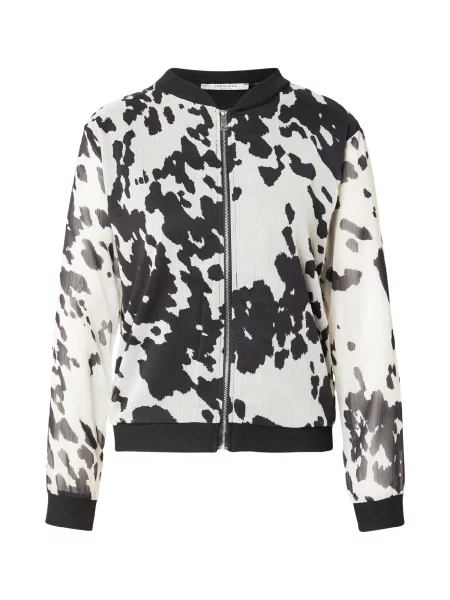 ZABAIONE Geacă de primăvară-toamnă gri deschis negru