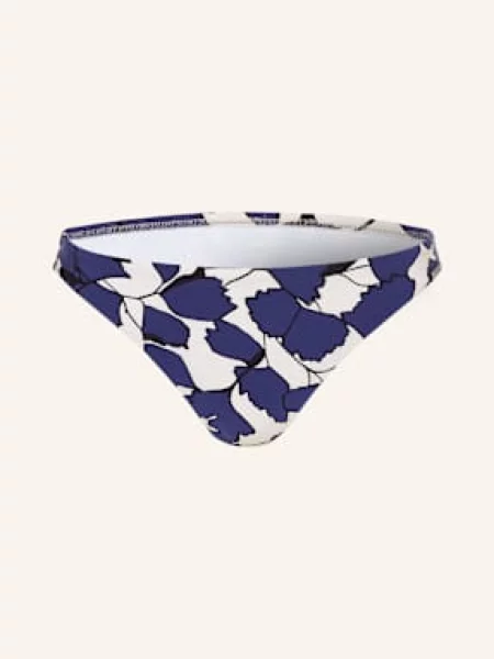 Maryan Mehlhorn Basic Bikinové Kalhotky Blue Leaves modrá/ krémová černá