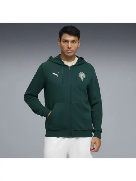PUMA kurtka dresowa z kapturem Maroka ftblCulture Akcesoria S zielony