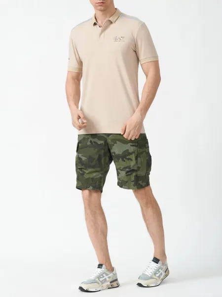 Поло Ea7 Emporio Armani бежевое