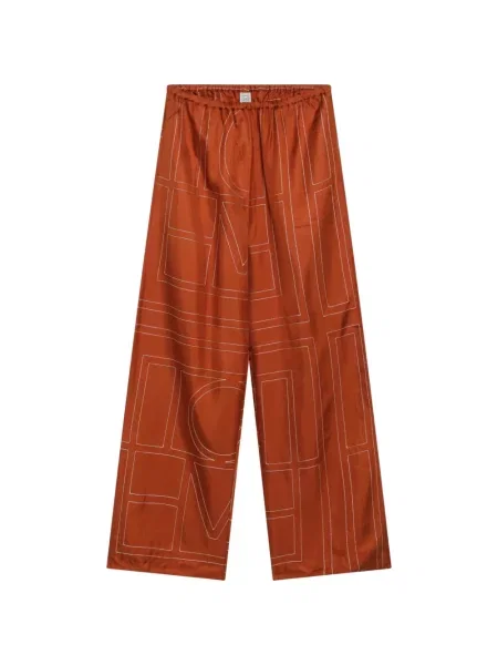 Pijamale Toteme de mătase portocaliu