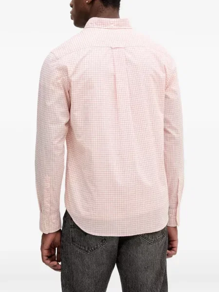 Koszula Gant w kratkę różowa