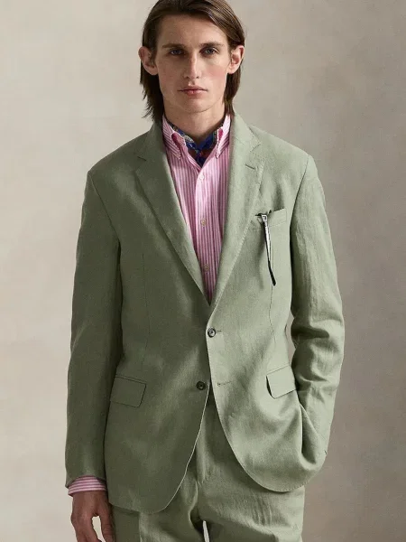 Ленено сако Polo Ralph Lauren зелено