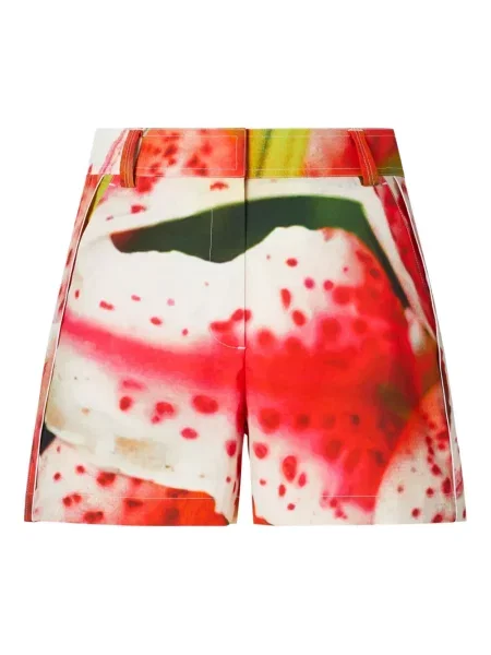 Pantaloni scurți Tory Burch cu model floral cu imagine roșu