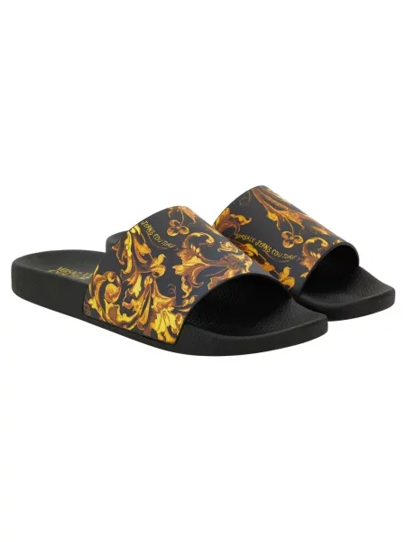 Versace Obuwie Mężczyzna 39 EU Klapki Pool Slides czarny