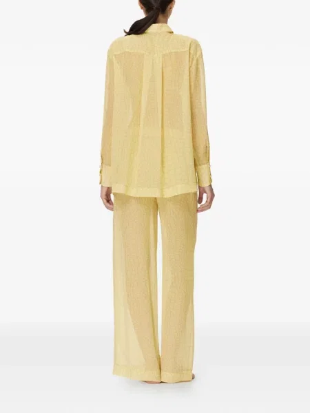 Spodnie Mia Peculiar z nadrukiem żółte