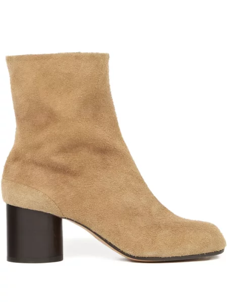 Cizme scurte Maison Margiela din piele de căprioară