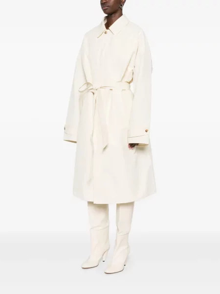 Öves kabát Calvin Klein Collection fehér
