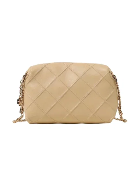 Torebka crossbody Tory Burch skórzana beżowa