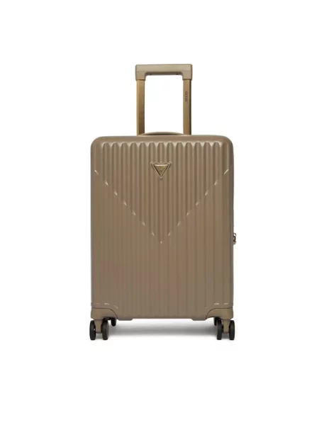 Guess Valiză de cabină Centennial Travel deschis bej