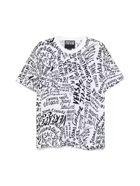 Koszulka polo Versace Jeans Couture biała