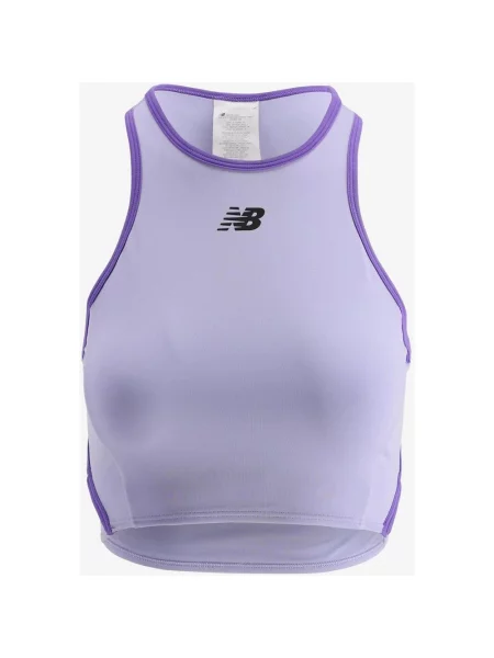 Koszulka bez rękawów New Balance Fast Days Fitted liliowy jasny L żółta