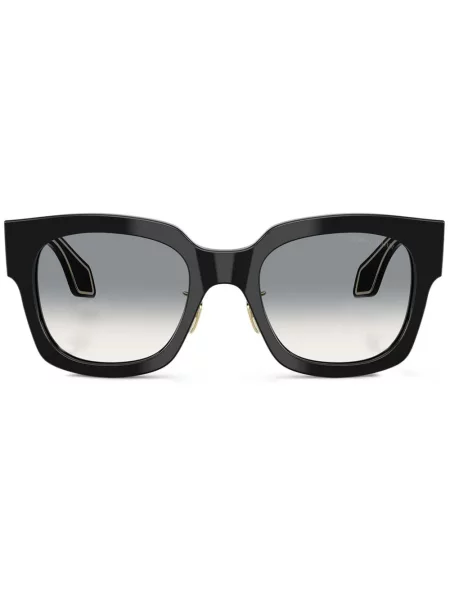 Ochelari de soare pătrați Giorgio Armani negru
