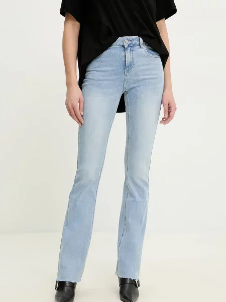 Дънки Answear Lab със стандартна талия синьо