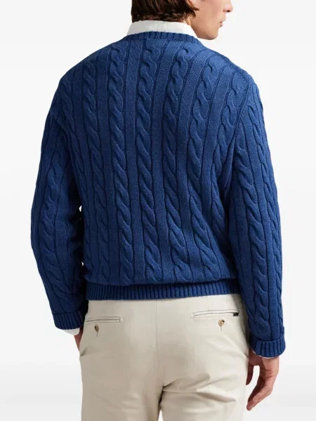 Șapcă Polo Ralph Lauren cu broderie din țesătură twill în carouri albastru