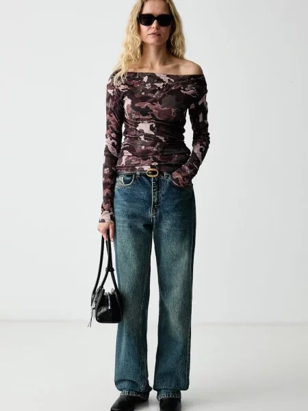 Tricou cu mânecă lungă Miss Sixty din modal verde