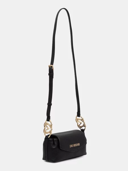 Love Moschino crossbody kabelka dámska z imitácie kože čierna
