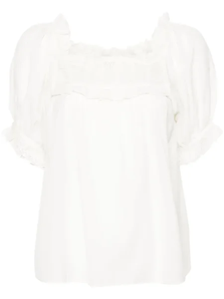 Bluza Dôen s čipkom bijela