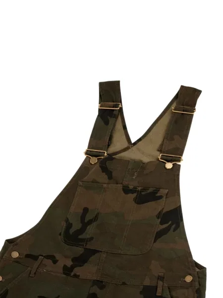 Pantaloni Supreme cu imagine cu model camuflaj verde