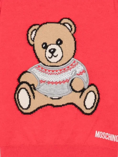 Sweter dziecięcy Moschino czerwony