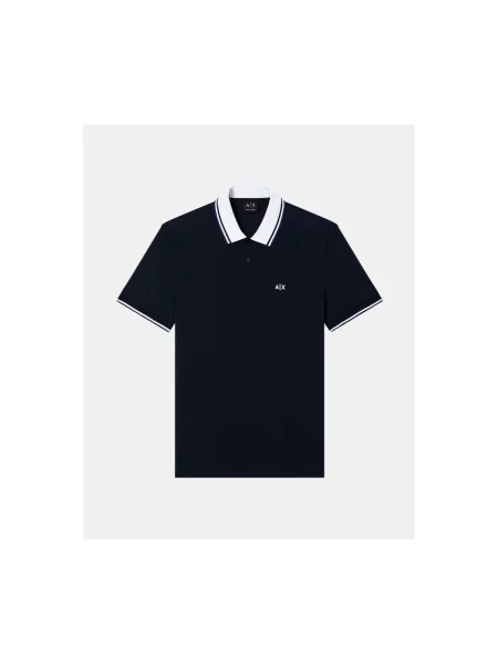 Tricou polo Armani Exchange albastru