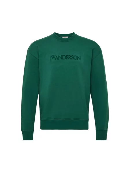 Bluza Jw Anderson z logo zielona