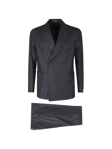 Costum Tagliatore cu două rânduri de nasturi albastru