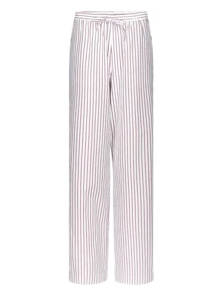 Pantaloni Loulou De Saison cu dungi alb