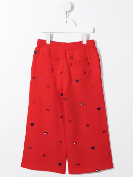 Spodnie dziecięce Tommy Hilfiger czerwone