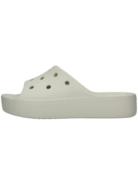 Platform talpú klasszikus félcipő Crocs bézs
