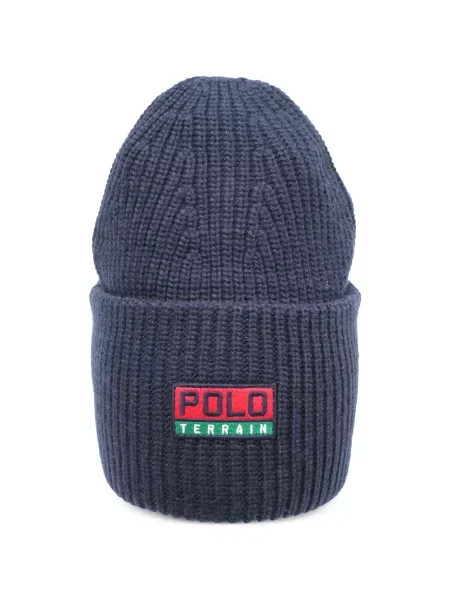 Kötött sapka Polo Ralph Lauren kék