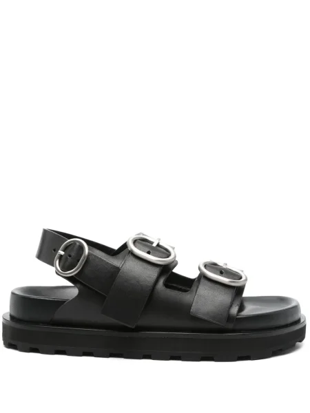 Sandale Jil Sander din piele negru