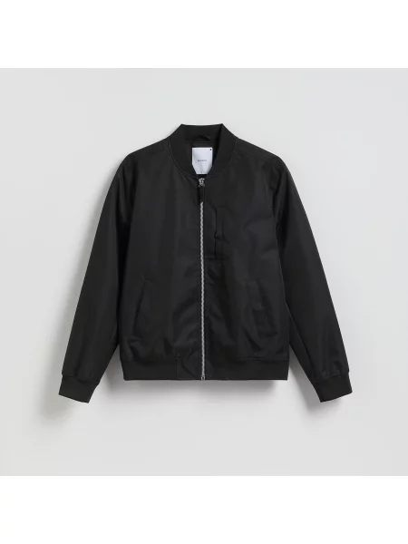 Reserved Bomber bunda se stojáčkem černý