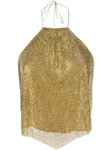 Top Manuri cu gât halter