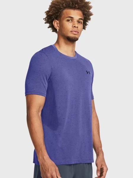 Безшовна спортивна футболка Under Armour фіолетова