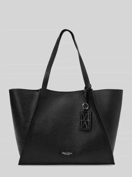 Marc O'Polo torebka shopper skórzana czarna