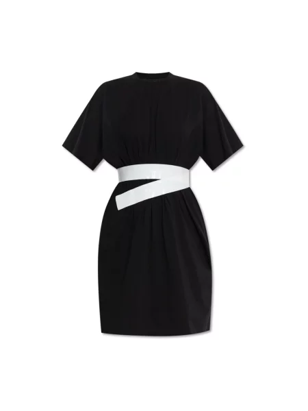 Maison Margiela sukienka mini rozkloszowana czarny